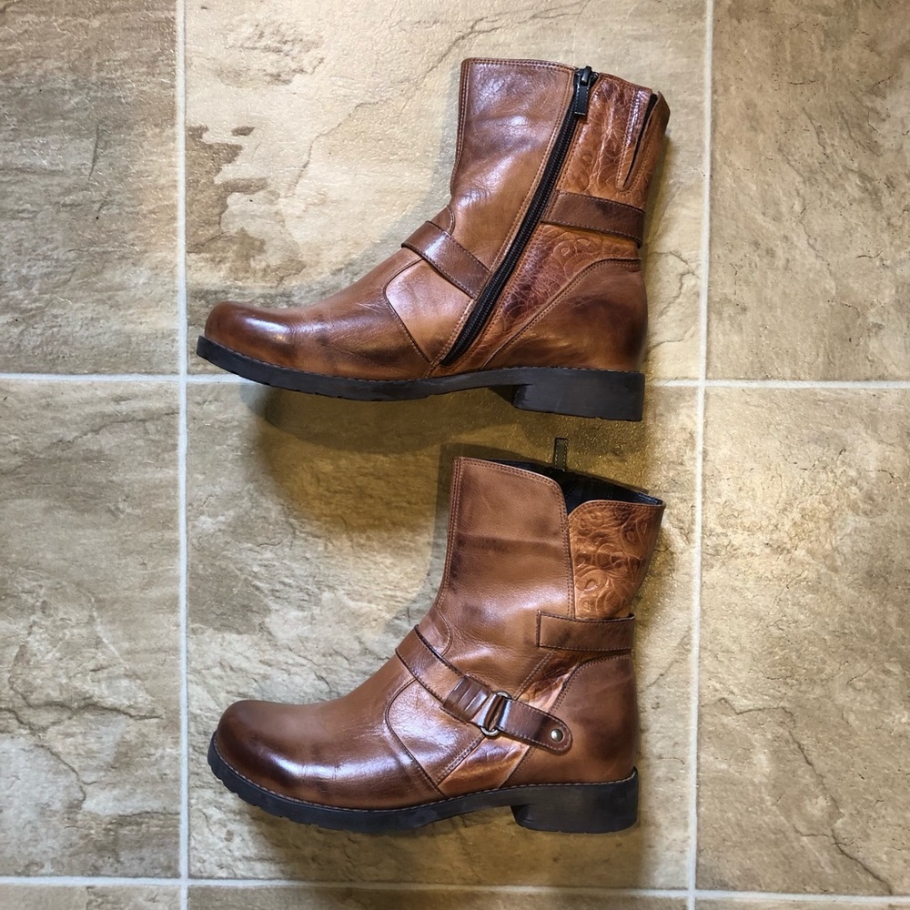 Jafa 2036 Brown Leather Ankle Boots size 39